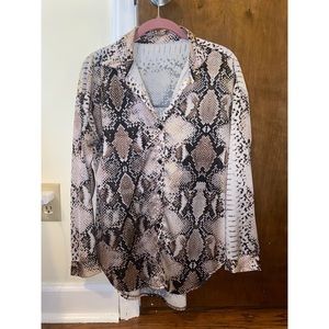Rebellious Fashion snakeskin blouse